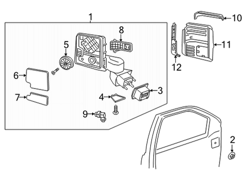 2020 GMC Sierra 3500 HD Automatic Temperature Controls Diagram 1 - Thumbnail