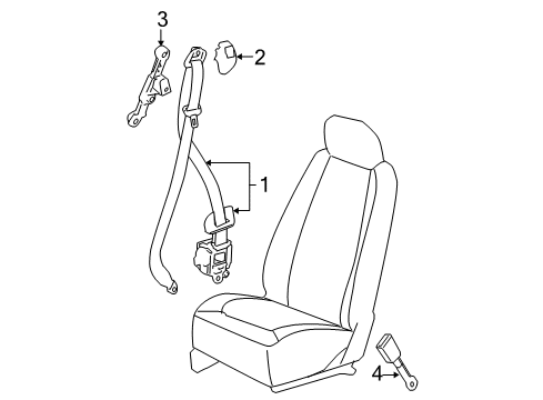 2005 Chevy Cobalt Seat Belt Diagram