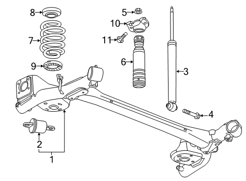 2012 Chevy Sonic Dust Shield Diagram for 95020229