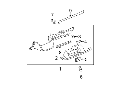 2012 Chevy Avalanche Glove Box Diagram