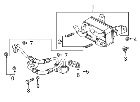 2023 Chevy Silverado 1500 Trans Oil Cooler Diagram