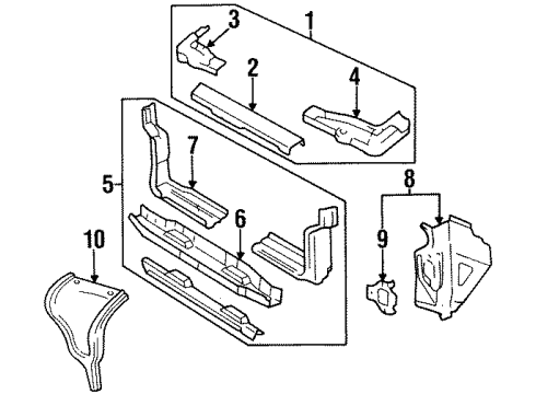 1995 Chevy Corsica Radiator Support Diagram