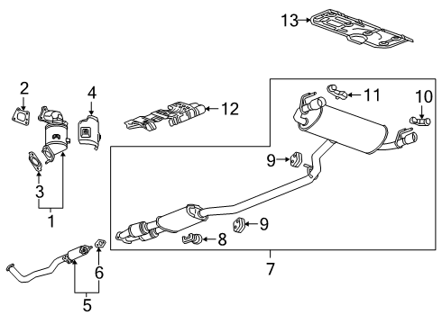 2022 Chevy Blazer Exhaust Components Diagram