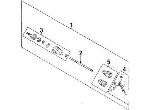 1990 Pontiac Bonneville Axle Shaft - Front Diagram