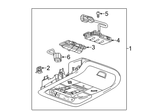 2022 Chevy Equinox Overhead Console Diagram