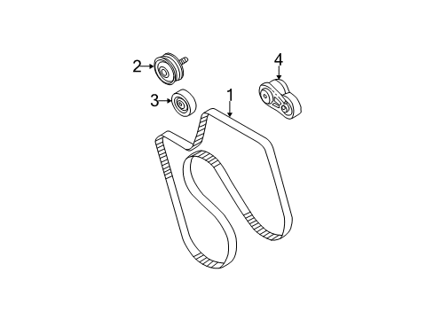 2006 Chevy Silverado 2500 HD Belts & Pulleys Diagram