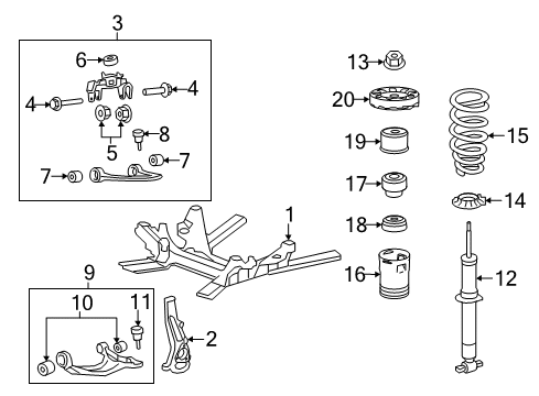 2014 Cadillac CTS Front Suspension, Control Arm Diagram 8 - Thumbnail