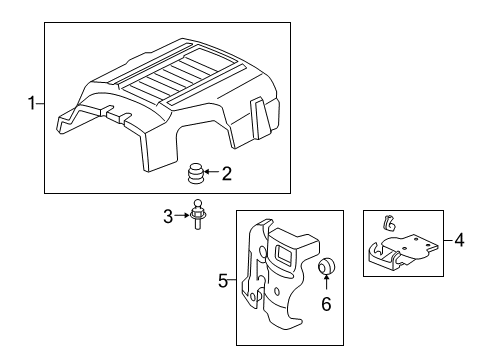 2013 Chevy Silverado 1500 Engine Appearance Cover Diagram