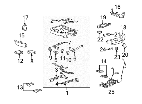 2012 Cadillac CTS Tracks & Components Diagram