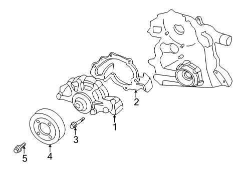 2000 Pontiac Bonneville Cooling System, Radiator, Water Pump, Cooling Fan Diagram