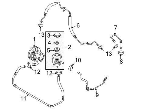 2007 Chevy Aveo Tie Rod Boot Diagram for 93742565