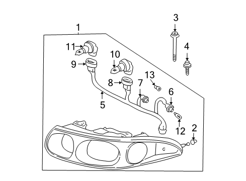 2005 Buick LeSabre Bulbs Diagram