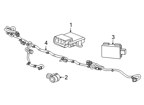 2024 Cadillac XT6 Electrical Components Diagram