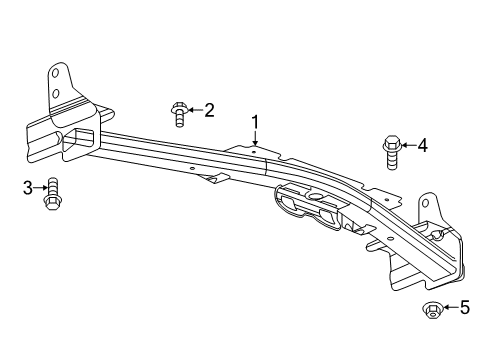 2016 Chevy Silverado 2500 HD Trailer Hitch Components Diagram