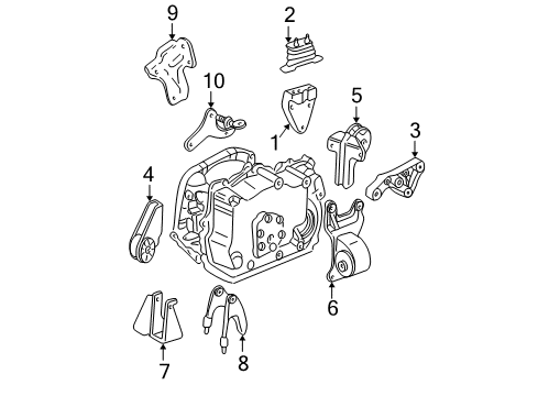2002 Chevy Malibu Engine Mounting Diagram