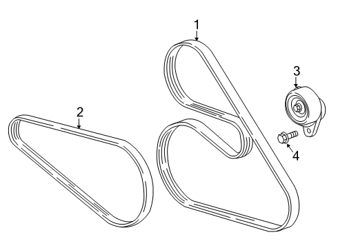 2020 Cadillac CT6 Belts & Pulleys, Maintenance Diagram 2 - Thumbnail