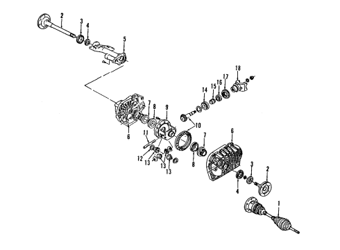 2006 Hummer H2 Front Axle, Axle Shafts & Joints, Differential, Drive Axles, Propeller Shaft Diagram