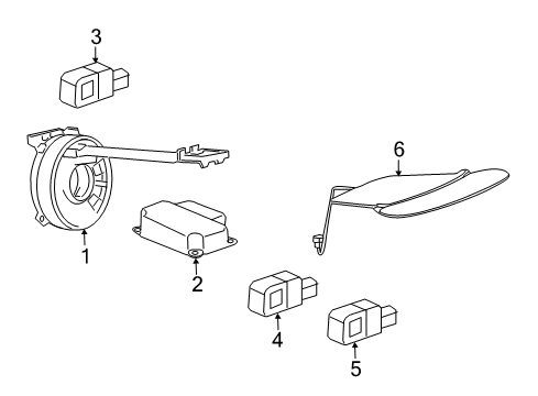 2013 Chevy Spark Air Bag Components Diagram