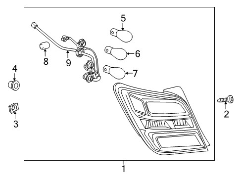 2017 Chevy Sonic Tail Lamps Diagram