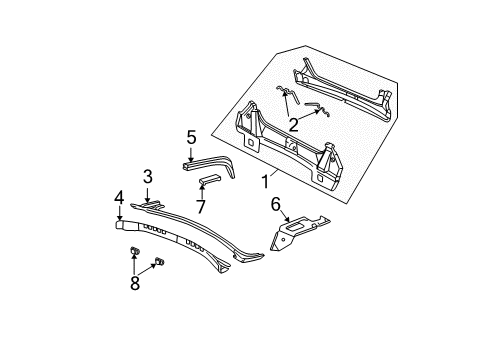 2005 Buick Park Avenue Rear Body Diagram