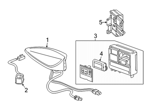 2021 Buick Envision Communication System Components Diagram
