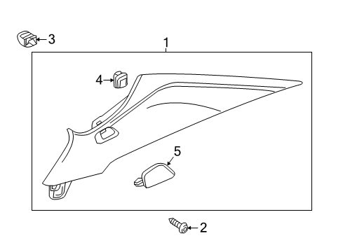 2017 Chevy Cruze Interior Trim - Quarter Panels Diagram 2 - Thumbnail