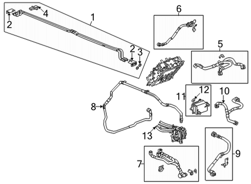2023 GMC Hummer EV Pickup Hoses, Lines & Pipes Diagram