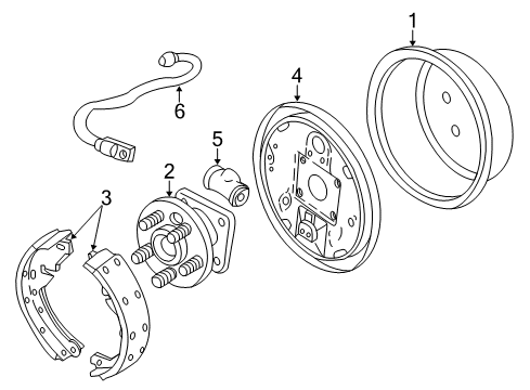 2005 Pontiac Grand Am Brake Components Diagram