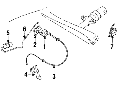 1995 Cadillac DeVille Tube Diagram for 3535760