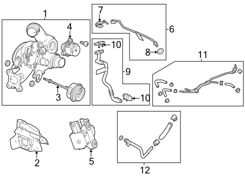 2024 Chevy Trax Turbocharger Diagram for 12704391