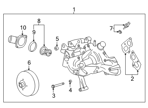 2023 Chevy Express 2500 Water Pump Diagram