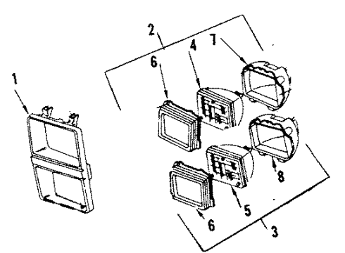 1984 GMC Jimmy Headlamps Diagram