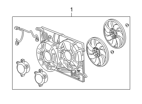 2012 Buick Enclave Cooling System, Radiator, Water Pump, Cooling Fan Diagram