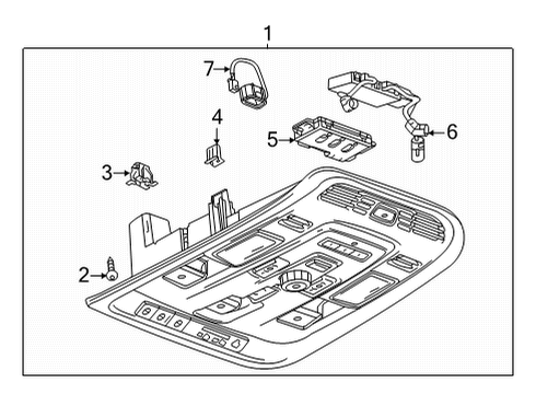 2023 Cadillac Escalade ESV Antitheft Module Diagram for 23298802