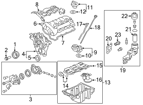 2014 Cadillac CTS Engine Parts & Mounts, Timing, Lubrication System Diagram 10 - Thumbnail