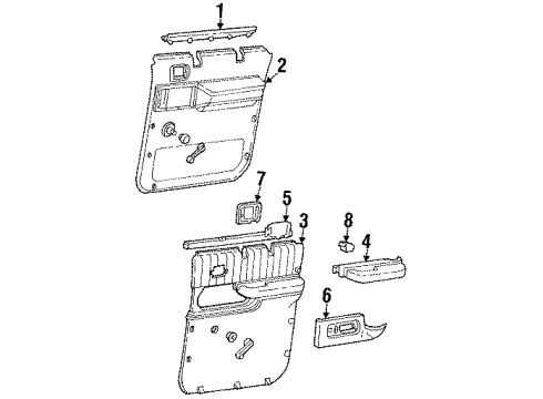 1994 GMC C3500 Rear Door Diagram