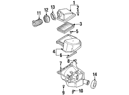 2003 Oldsmobile Aurora Air Intake Diagram