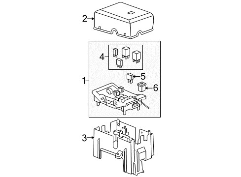 2012 Cadillac Escalade EXT Fuse & Relay Diagram
