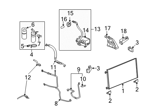 2008 Chevy Tahoe Compressor Assembly Diagram for 86807272