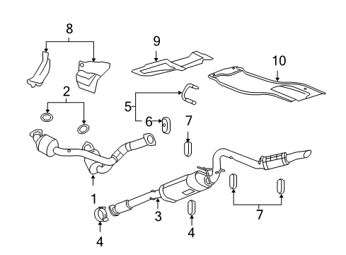 2013 Chevy Silverado 1500 Exhaust Components Diagram