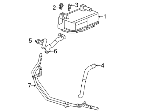 2022 Chevy Corvette Trans Oil Cooler Diagram