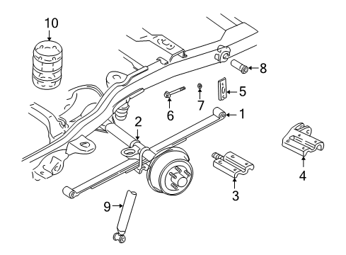 2004 Oldsmobile Bravada Rear Suspension Diagram