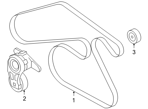 2008 Pontiac G6 Belts & Pulleys, Maintenance Diagram 3 - Thumbnail
