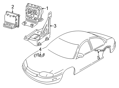 2005 Chevy Monte Carlo Sensor Harness Diagram for 12167117
