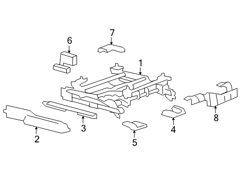 2011 Cadillac DTS Tracks & Components Diagram