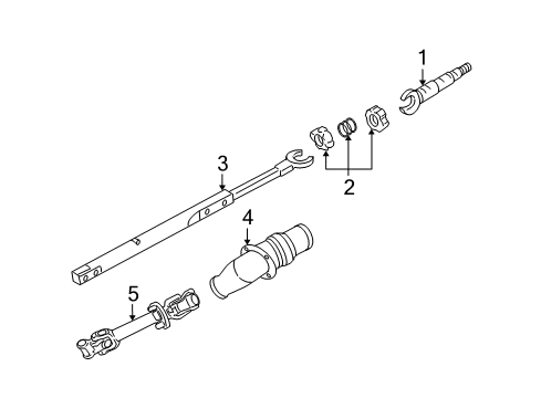 2005 Buick LaCrosse Shaft & Internal Components Diagram