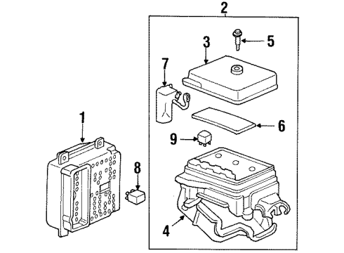 1999 Oldsmobile Cutlass Anti-Lock Brakes Diagram