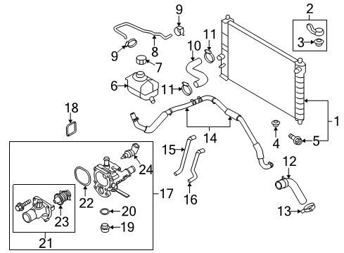 2010 Chevy Aveo5 Mass Air Flow Sensor Diagram for 12671610