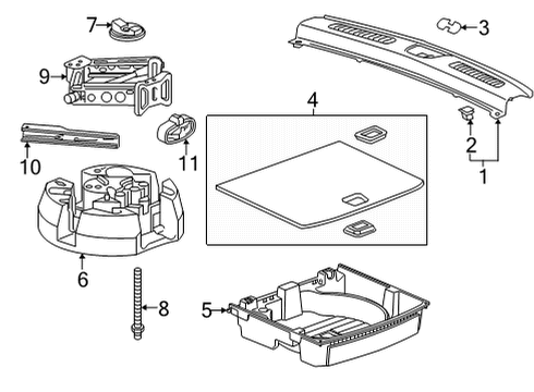 2021 Buick Envision Interior Trim - Rear Body Diagram