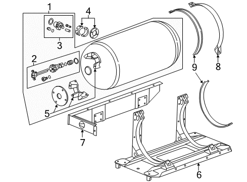 2017 Chevy Silverado 2500 HD Fuel System Components, Fuel Delivery Diagram 4 - Thumbnail